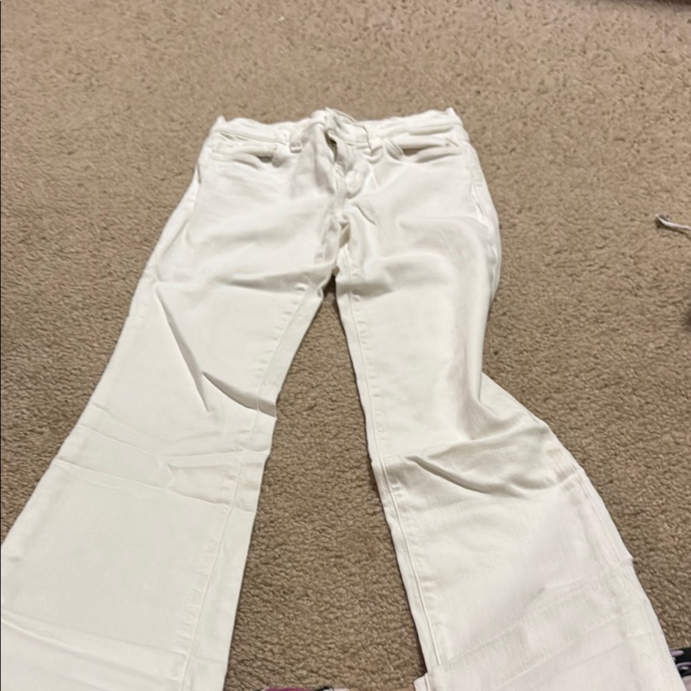 AND Cream Flared Trousers